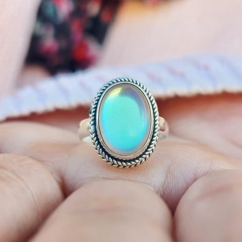 Natural moonstone ring 925 - natural,